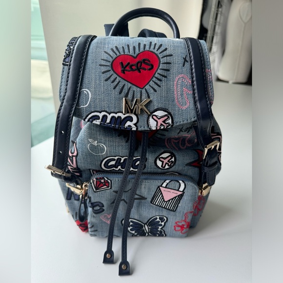 Michael Kors Beacon Small Embroidered Denim
Backpack Brand New! - Picture 2 of 12